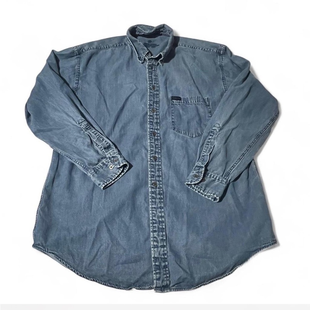Pendleton Casual Blue Button Down Shirt - image 1